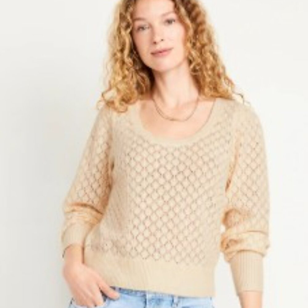 Pointelle Sweater - Picture 2 of 3